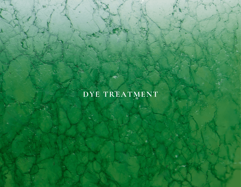 Dye treatment detection in colored gemstones