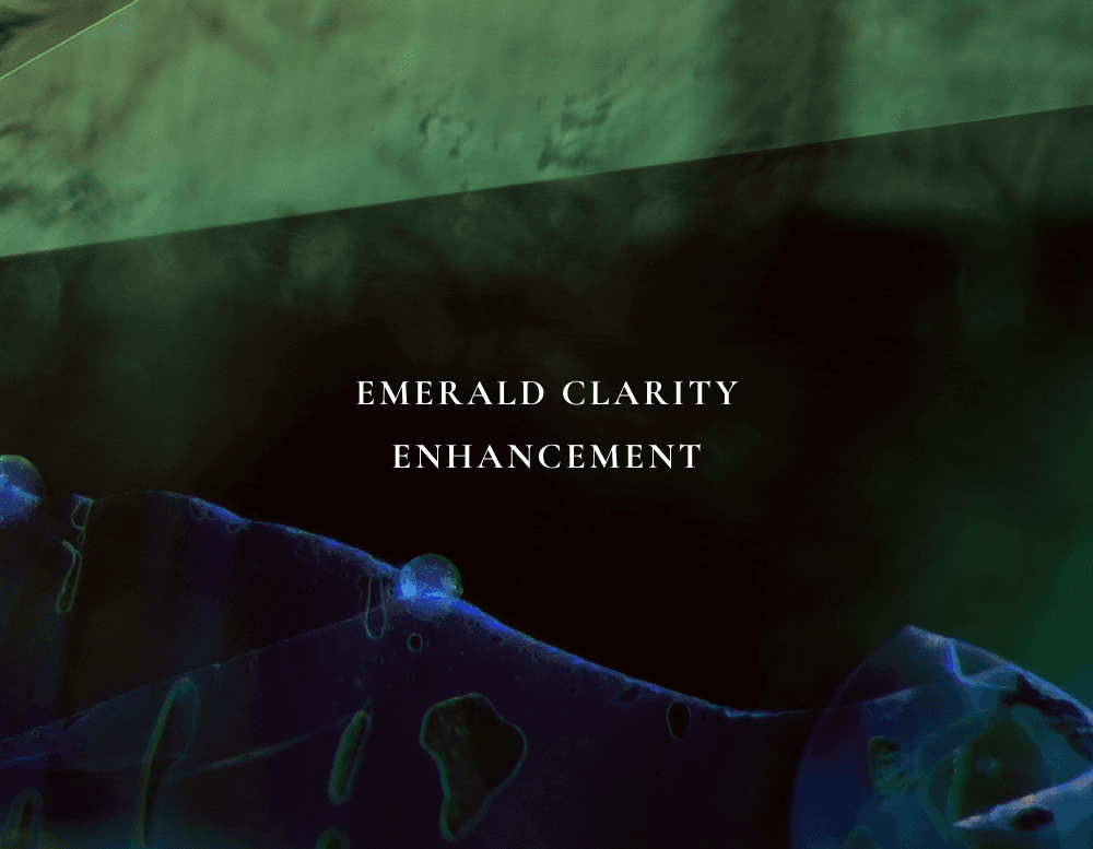 Clarity enhancement oil and resin treatment analysis